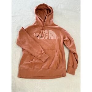 Northface Women's Salmon Pink Hoodie Medium